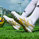 
FEELACES football shoes broken nails TF men and women adult children's shoes for youth anti-slip training artificial grass middle school entrance examination leather rubber sole shoes 2022 Platinum broken nails 41 [socks + protective plate + shoe bag]