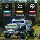 Jazz Coolpad Wrangler children's electric car can be used for adults, baby four-wheel drive off-road vehicle, boys and girls remote control toy electric car, top-end + pink + leather seat + luminous soft wheel + 12V12A