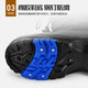 Chaoyu Luya fishing warm shoes men's outdoor waterproof anti-slip soles winter snow boots fishing shoes snow boots spike soles TD-1 with pockets (with spikes) 43