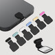 Mu Nian suitable for Apple USB-C mobile phone alloy material iPhone15Pro dustproof plug C port waterproof plug Android mobile phone universal charging port metal plug TYPE-C metal anti-lost plug [Yuanfeng Blue Alloy] 1 iPhone15plus