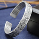 Jiangjianyue silver bracelet men's style silver bracelet men and women's style silver retro heart classic five emperors silver bracelet open-mouth bracelet SN3271 Five emperors coins bracelet [999 silver style]