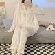 Modal princesa de princesa pijamas manga larga para mujeres 2025 primavera y otoño Nuevo terciopelo dorado juego de franela espesada ropa para el hogar L