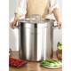 Pot de chou braisé 304 seau en acier inoxydable seau Bodet commercial gazage épaissis pot braisé avec une soupe de lid