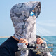 Amadeus Degora sun protection fishing mask men cover face and neck summer veil neck guard ice silk neck scarf men Meteor Gray XL