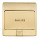 Philips switch socket panel five-hole floor socket hidden pop-up waterproof floor plug copper alloy five-hole floor plug copper alloy five-hole floor plug pop-up type