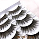 Dancing eyelashes, super thick and dense, long and curled false eyelashes for women, natural soft, simulated and comfortable stage makeup, thick false eyelashes, false eyelashes, 5 pairs 14mm