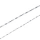 Caibai Jewelry Platinum Necklace Pt950 Yuanbao Fashion Necklace Price Approximately 3.1g Approximately 40cm