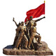 Ao Yanlai customized Red Army sculpture fiberglass cartoon Little Eighth Route Army statue character Long March across the grass relief large Cartoon Little Red Army sculpture Dingjin