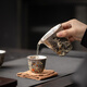 SUSHI CERAMICS Gilt Silver Ink Dragon Sancai Bowl Set Kung Fu Tea Set Gift Box by Intangible Cultural Heritage Master Zheng Wenqiang High-end Holiday Gift