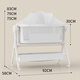 Haizijia Neugeborenes Elektrombaby Shaker Cradle Cradle Cradle Baby Elektrisch beruhigende Wiefressiee Flache Shaker -Wäsche + Moskitonetz + Bodenkorb + Aufbewahrungstasche + Windel Tisch