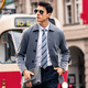 Mr. Bu Business Lapel Wool Cardigan Men's Spring y Autumn Chaqueta de bolsillo de bolsillo de doble cara BT12358 Liquidación de código roto Negro 2xl (185)