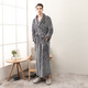 Fin de l'année, peignoir épaissi, pyjamas Velvet Beibei pour hommes et femmes, Yukata 1506 Gray Men 3XL de Flannel étendu et plus grand, 140-200jin [Jin équivaut à 0,5 kg]]]