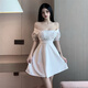 Jingya Nightclub Robe couvre le ventre et vous fait paraître mince une jupe de ligne de ligne de nuit sexy jupe de sangle de sangle pour femmes