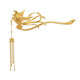 Teacher Mu Shen's Valentine's Day retro phoenix hairpin for women 18K gold light luxury hairpin tassel step rocking ancient style hair accessories -