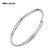 Miss JuJuPT950 solid platinum bracelet for women, push-pull smooth platinum bracelet, live mouth bracelet, about 14.30 grams. If the weight exceeds the weight, the amount will be refunded.