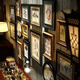 American retro sólida foto sólida muro marco de la pared sala de estar del comedor decoración del comedor marco de la imagen del viejo muro de la foto 6196 dos formas de poner