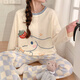 
Yalu pajamas for women 2025 new cute Yuguigou spring and autumn long sleeve plaid trousers Internet celebrity style home clothing set 15567 women M women (suggested weight 80100 Jin [Jin equals 0.5 kg])