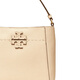 Tory Burch TB Damenbeutel Bucket Bag McGraw Cowhide kleine Frauen Handtasche einzelner Schulter-Crossbody-Tasche kleiner Creme Weiß 74956-724
