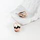 QPQK temperament earrings light luxury high-end rose gold earrings 2025 new sterling silver fashion earrings female birthday gift rose gold earrings