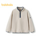 Balabala Kinderkleidung Kinder Sweatshirt Boy Herbst und Winter kleine Kinder Big Children Girls Fleece Stand Collar Top Trend 208424121215