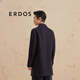 ERDOS Double Breasted Navy Jacket Slim-fit Heat Commuter Lapel Wool Men's Woolen Coat Hidden Blue M 170/92A