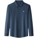 Mengtejiao Mulberry Mulberry Silk Camisa de manga larga Autumn de mediana edad El traje de negocios a rayas de papá 9928-Black 165/m adecuado para 100-115Jin [Jin iguala 0.5 kg]