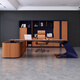 FUJIN Italian-style boss table, president table, light luxury, modern high-end villa executive desk, office leader desk and chair combination, customizable color and size
