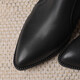 HerSin Baili Talon épais chaussures simples pour le cuir féminin pointu à talon épais talon de la bouche profonde Toe à orteil de mouton automne et hiver nouveau style et bottes nues set de grande taille chaussures noir 38