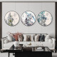 Tongdi Nueva pintura decorativa circular de estilo chino Sala de estar Sofá Fondo de pared Mural Pintura Mural Aisle Corredor Entrada Estudio Estudio