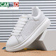 Katile Crocodile McQueeen zapatos negros gruesos zapatos de papá de papá para hombres zapatos de tablero de mesa altos en alto