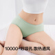 Youkeshu women's underwear for women 7A antibacterial pure cotton breathable antibacterial high elastic hip-wrapped summer thin girls' shorts [7A antibacterial body] Powder + milk tea color + blue 3 M