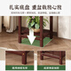 Mingzhu Nouvelle étagère de fleurs chinoises salon du sol de fleurs de plancher du sol en bois massif en bois neuf nouveau-pot de fleur haut de gamme grille étagère de fleur de luxe légère [une couche petite]]