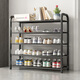 Saint-Noirene shoe rack doorway multi-layer simple shoe cabinet living room rental living room storage storage shelf three layers 60 black