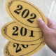 Door number Customized door label sticker for home rental housing dormitory hotel apartment floor digital sign acrylic 702 length 19 cm x height 9 cm