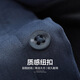 Shanshan (FIRS) plus samt warmes langärmeliges Hemd für Herrenkorallen Velvet Herbst Neues Festkörper-Shirt-Shirt 673 Haze Blue 38