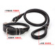 SLPC Dog Rope Large Dog Labrador Golden Retriever Dog Walking Rope Collar Set Medium Dog Leash Black L (40-70 Jin Jin equals about 0.5 kg)