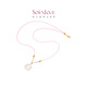 Soinlove Koi Piscis Pants Collar de perla blanca dorada VR1479 [Miembro exclusivo] Regalo de cumpleaños Piscis White Pants VR1479 La longitud total de la cadena es de aproximadamente 70 cm