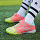 FEELACES children's football shoes broken nails for men and women Falcon Messi student training shoes for children TF artificial grass sneakers 6195 orange broken nails 31 [socks + ball bag + guard plate]