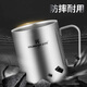 GOLDEN KEY 304 stainless steel double-layer insulated water cup with lid 500ml tea cup anti-scalding men's and women's office cup GK-SB500G-Z