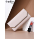 Goldlion Wallet Women's Long Genuine Leather New Style Fashion Simple Tri-fold Clutch Gift Mom Lady's Handbag [Pink Taro] [Official]