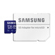 Samsung (SAMSUNG) high-speed memory card TF card A2 180M supports 4K DJI drone memory card V30 U3 pocket3/action4 action camera dedicated SD card Blue card 128G+3.0 card reader