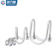 Guwanji 304 stainless steel double U-shaped screw buckle cross U-shaped bolt pipe clamp special-shaped hoop greenhouse pig husbandry M6x20x20 4 points card 4 points (1 piece)
