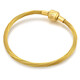 Zhou Shengsheng [Dünnes Seil] Goldenes Armband Charme Perlen Seil 3mm Dünnversion Armband Edelstahl Seil W17