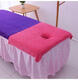 Bingxingmeng beauty salon bed sheet massage bed physiotherapy with hole opening beauty bed special bed turban lying towel large towel rose red 90x60cm (with hole)