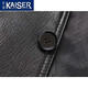 KAISER Leather Vest Men's 2025 Autumn and Winter New Genuine Leather Vest Men's Suit Vest Men's First Layer Cowhide Vest Vest Broken Size Black XL Suitable for 115-130 Jin Jin equals 0.5 kg