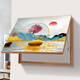 Jingpai Electric Meter Box Decoration Painting without Punching Hydraulic Up-Rolling Main Switch Strong Electric Box Mural Restaurant Distribution Box Hanging Painting 757-2 50*40 (blocking 40*30) Hydraulic Gold Frame