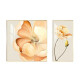 Pintura de pared de dormitorio de flores simple comúnmente escrita Moderia de flores SOMBRES COOL CALINGO Sala de estar Mural dormitorio principal Pintura colgante K12119 80*80 + 40*80 Película de tela + PS Marco