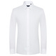 Ankündigung Vogel formelles langärmeliges Hemd Herrenherbst [leicht zu entfernen Flecken] Männer mit langärmeligem weißen Revers Shirt Casual Shirt White 41 (175/96)