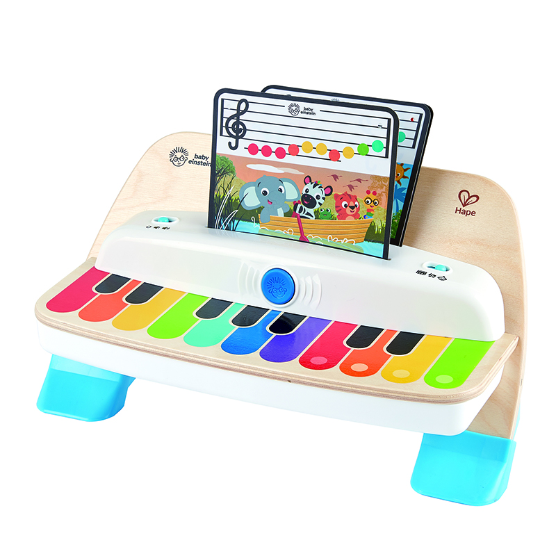 HAPE Kindermusikspielzeug, Intelligent Touch Electronic Piano Music Early Education Toys, Männer und Frauen, Intelligent Touch Electronic Piano-Advanced Version 800895