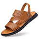 Red Dragonfly; RED DRAGONFLY same Dragonfly brand beach shoes for men's summer 2024 new sandals for wear dual-purpose driver leather sandals brown. It is smaller in size and recommended to choose one size larger in size 39